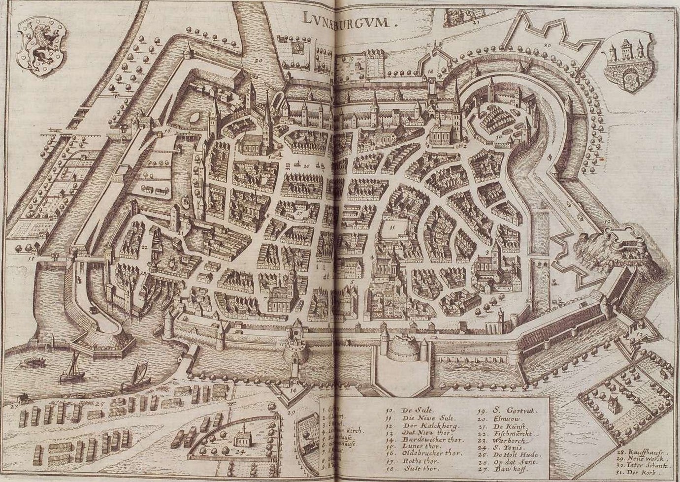 Люнебург. карта до 1650 года