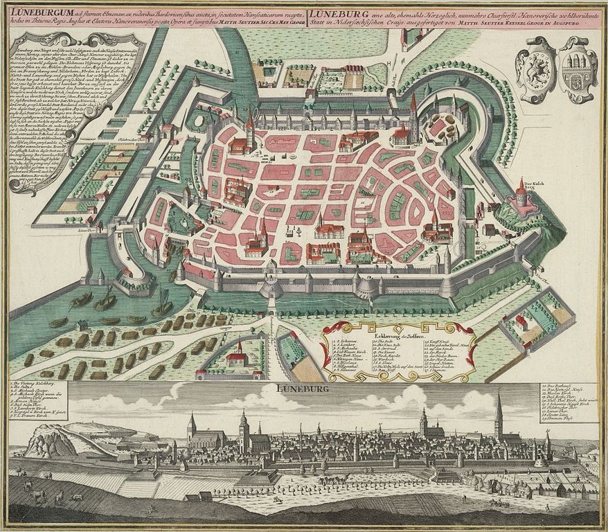 Люнебург. карта 1740 года